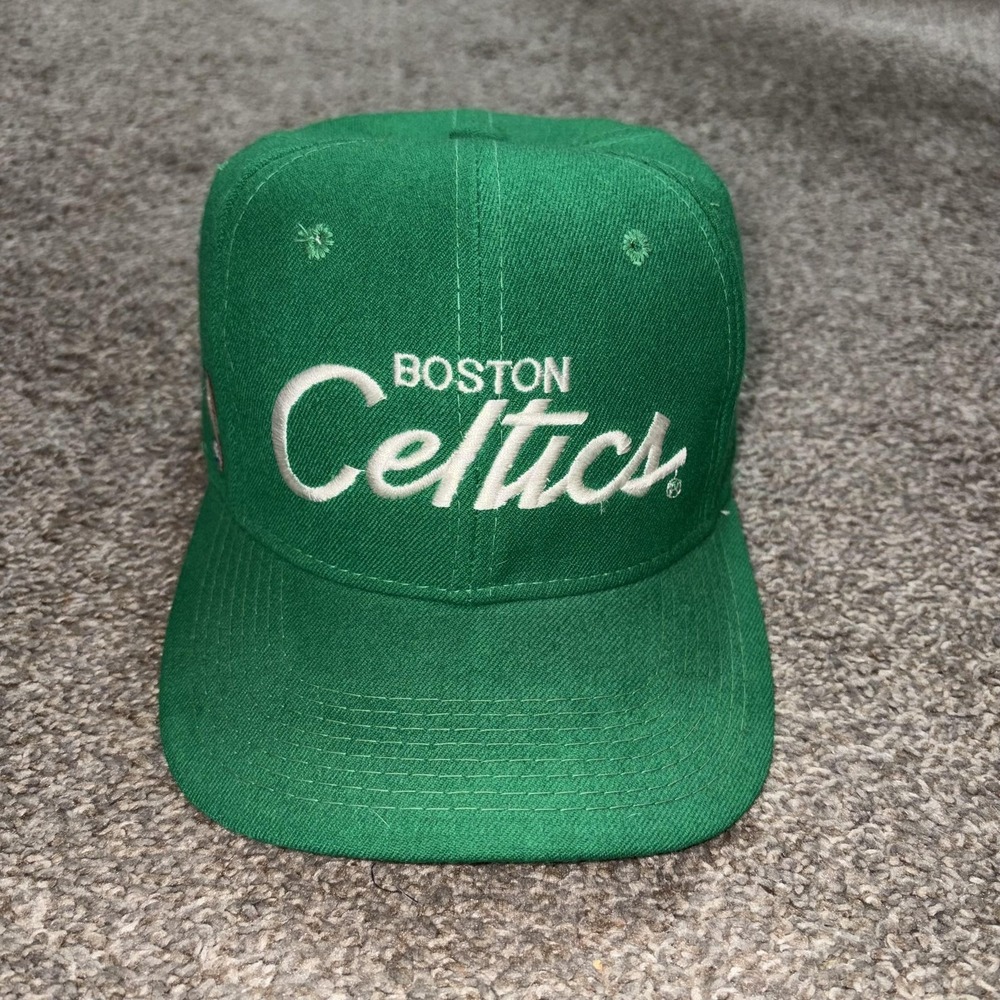 Vintage Boston Celtics Hat Cap Snap Back Mens One Size NBA Sports Specialties